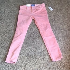 Old Navy kids pink velvet jeans